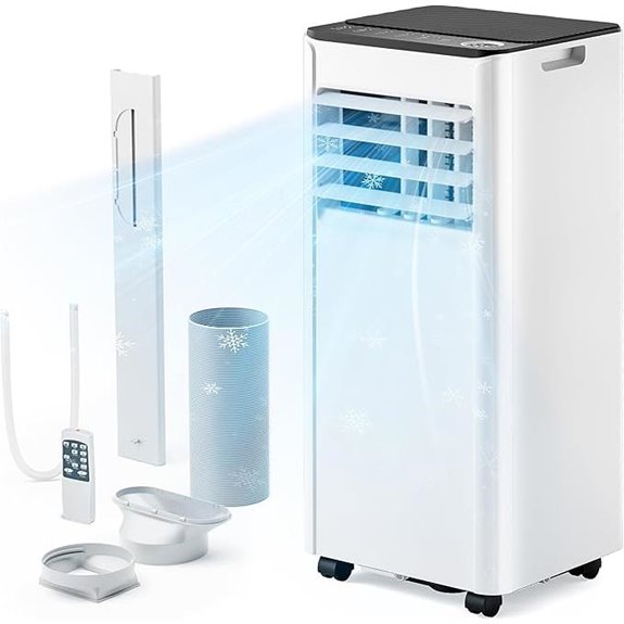 EUHOMY 10,000 BTU Portable Air Conditioner with Remote
