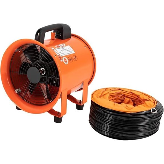 Utility Blower Fan 10 In 320W Ventilator with Duct