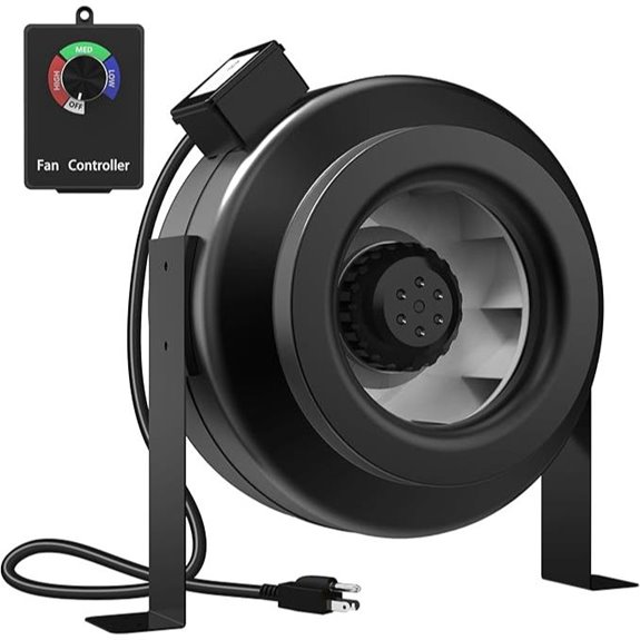 10-Inch Inline Ventilation Fan for Grow Tents