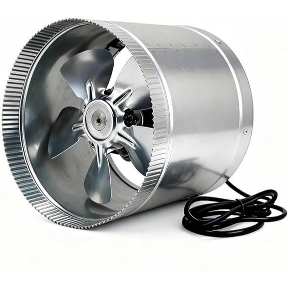 SunStream 10-Inch Inline Booster Duct Fan