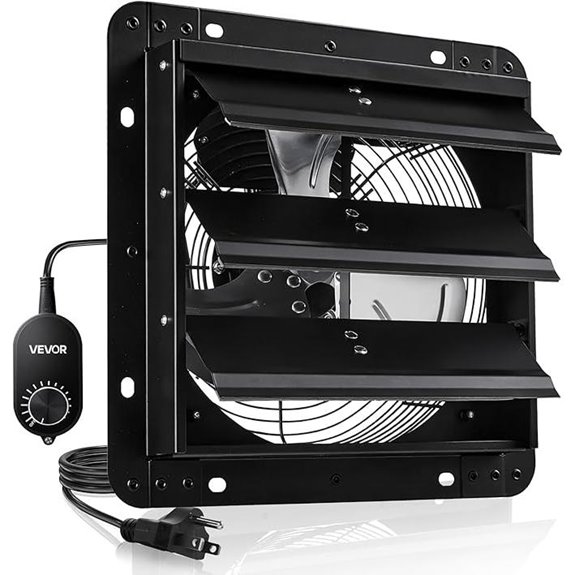 VEVOR 10-inch Wall Mount Exhaust Fan with Speed Control