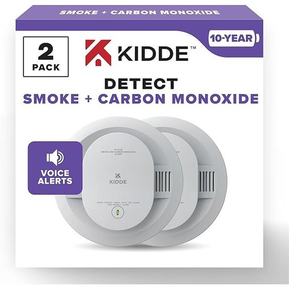 Kidde 10-Year Battery Smoke & CO Detectors (2 Pack)