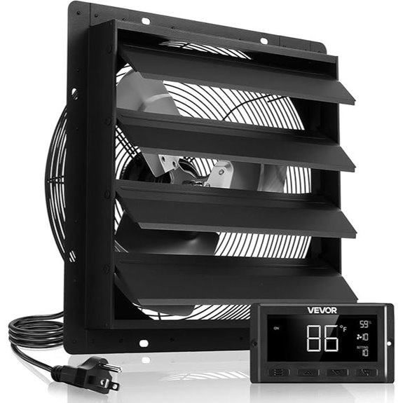 VEVOR 16 Wall Mount Exhaust Fan with Temperature Control