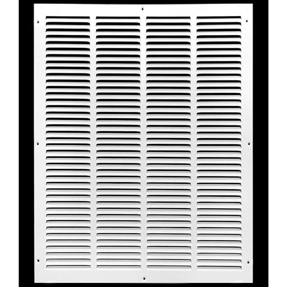 HVAC 20x30 White Return Air Grille