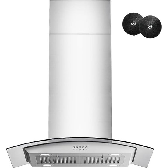 FIREGAS 30 Island Range Hood with 700 CFM