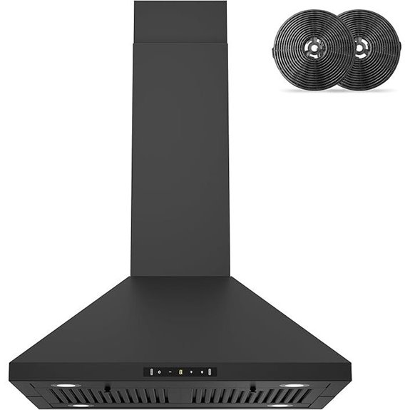 FIREGAS 30-Inch Island Range Hood with Touch Control