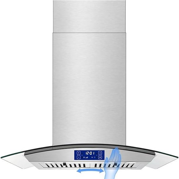 Island Range Hood 30 Inch 700 CFM Touch & Gesture Control