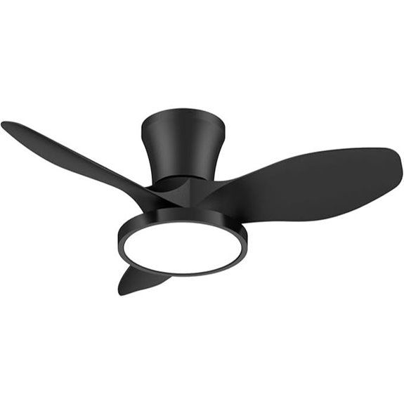 ocioc 32-inch Quiet Ceiling Fan with LED Light