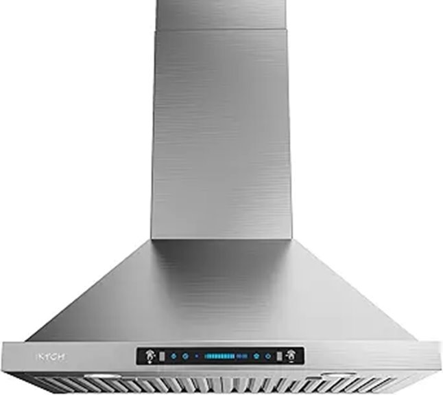 IKTCH 36-inch Wall Mount Range Hood with Touch Control