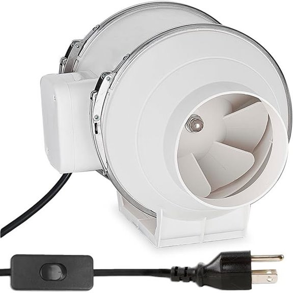 Modunful 4-Inch Inline Ventilation Fan (180 CFM)