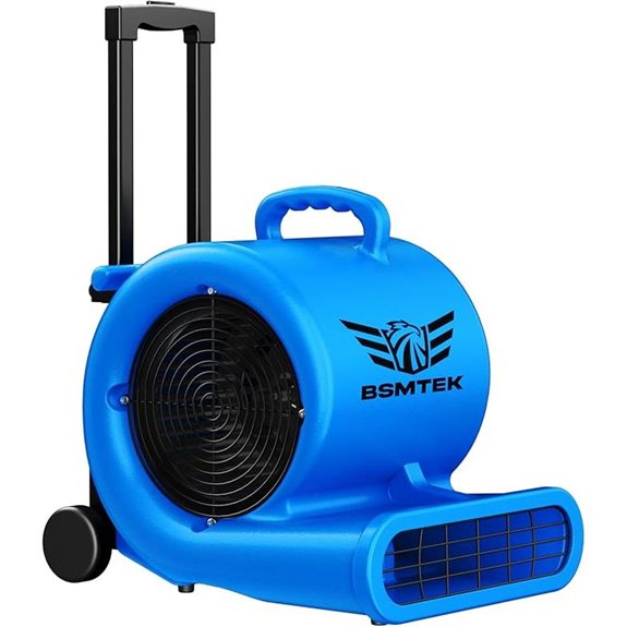 5000 CFM 1HP Air Mover Fan with Timer and Handle