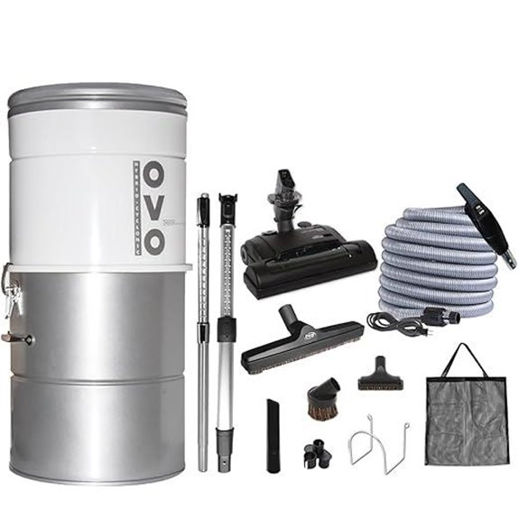 OVO 750 Airwatts Central Vacuum System with Accessories