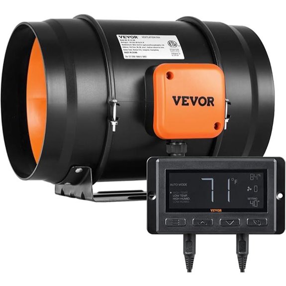 VEVOR 8-Inch Inline Duct Fan with Controller