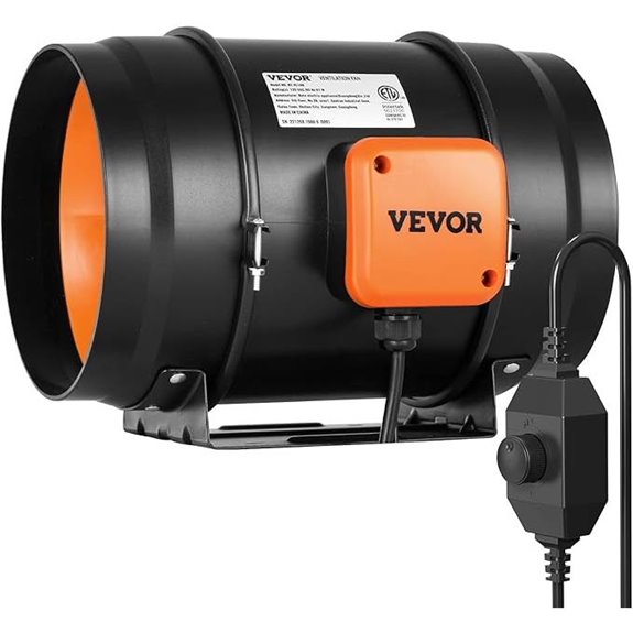 VEVOR 8-Inch Inline Duct Fan with Variable Speed