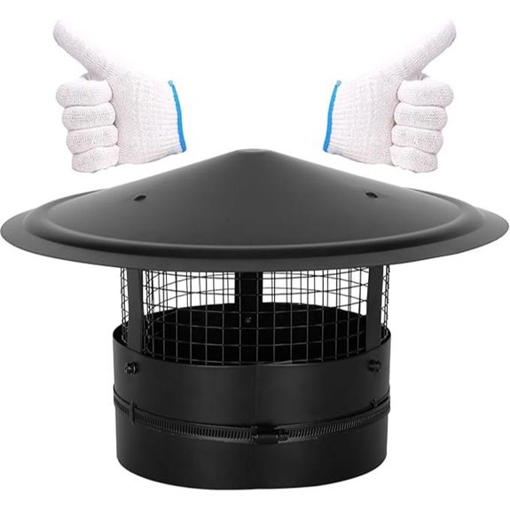 8-Inch Adjustable Stainless Steel Chimney Cap