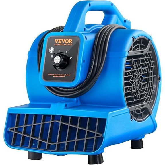 VEVOR Floor Blower with 3-Speed and Multi-Angle