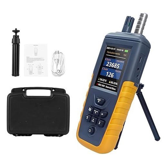 Air Quality Monitor with Particle Counter and Sensors