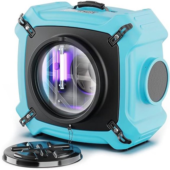 ALORAIR HEPA Max 870 Air Scrubber with 3-Stage Filtration