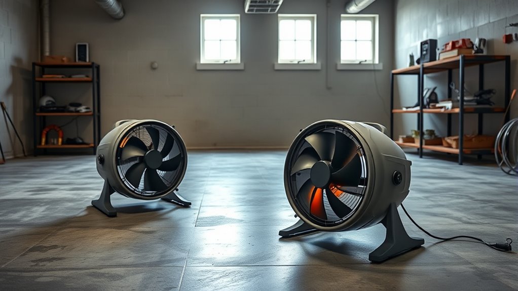 basement drying fan considerations