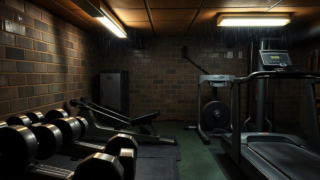 basement gym humidity and odors