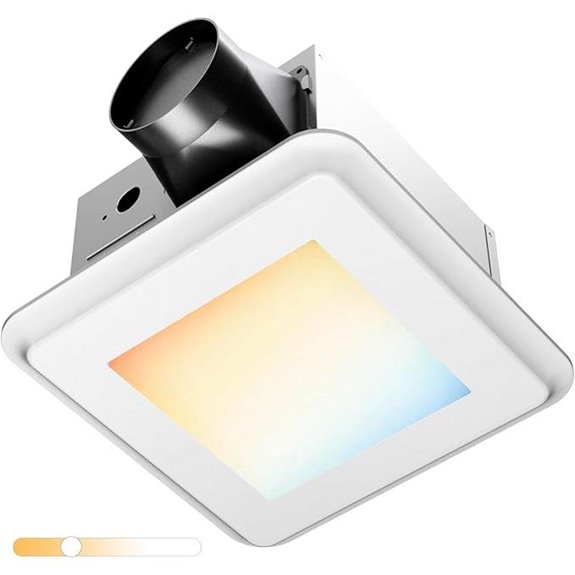 Amico Ceiling Bathroom Exhaust Fan with Light
