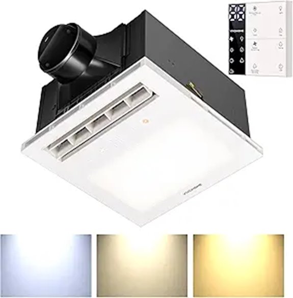 VIVOHOME Bathroom Exhaust Fan with Heater & Remote