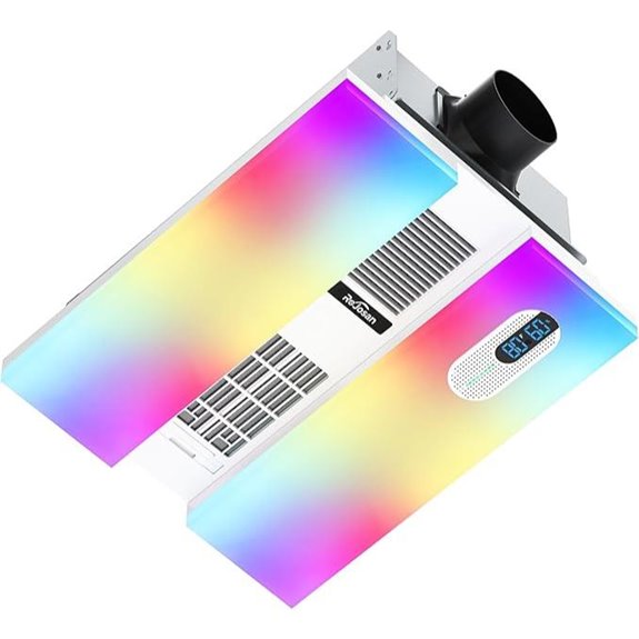 Smart Bathroom Exhaust Fan with Heater and Bluetooth