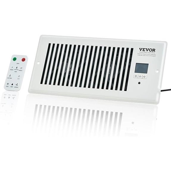 VEVOR Register Booster Fan with Remote and Thermostat