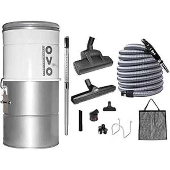 OVO Central Vacuum System with 35ft Accessory Kit