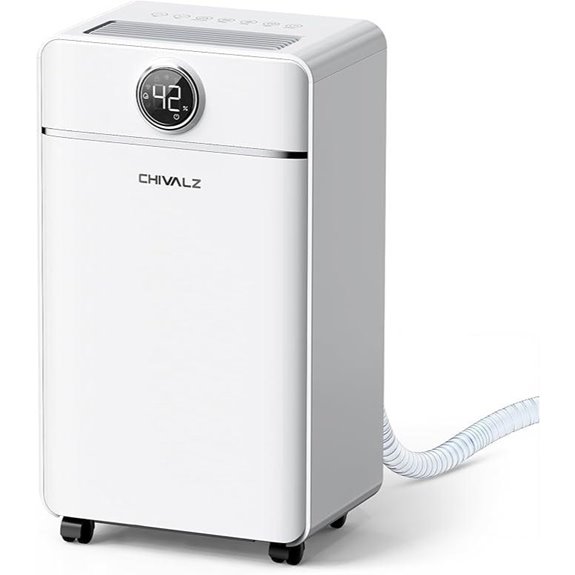 CHIVALZ 1800 Sq.Ft Dehumidifier with Modes and Timer