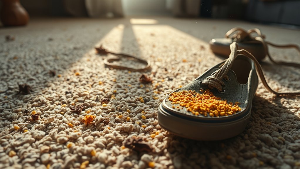 clothing and shoes transmit pollen