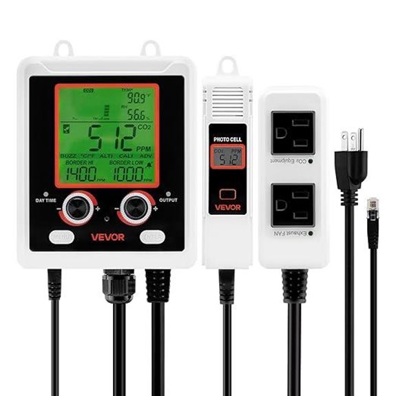 VEVOR CO2 Monitoring Controller with Dual Outlets