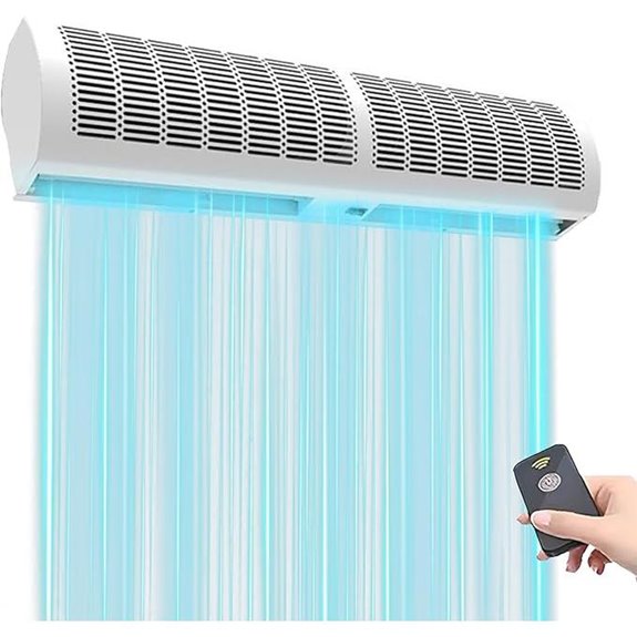 commercial air curtain remote