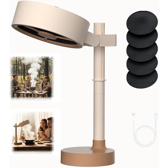 EVADA Mini Desktop Air Purifier with 3 Speeds