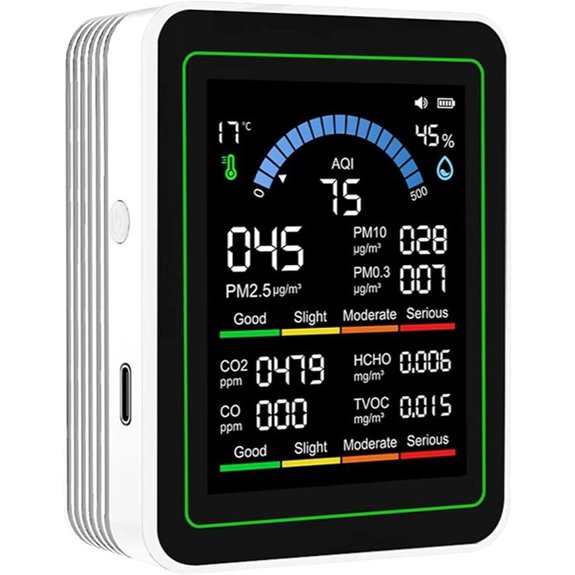 Indoor Air Quality Monitor with 10-in-1 Detection