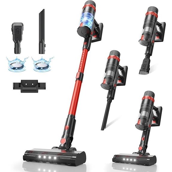Cordless 560W Stick Vacuum Cleaner with Touch Screen