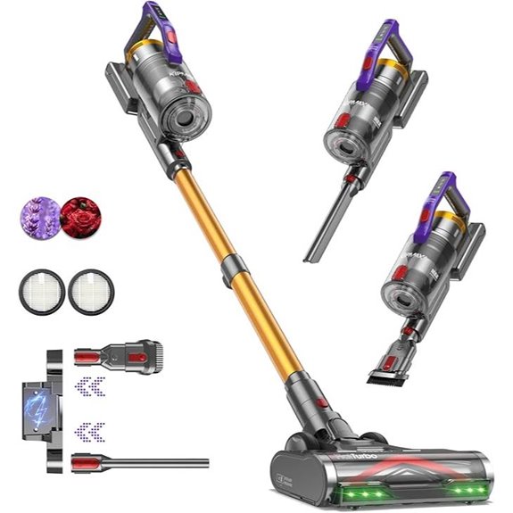 KIPMAX Cordless Stick Vacuum with LED & Aromatherapy