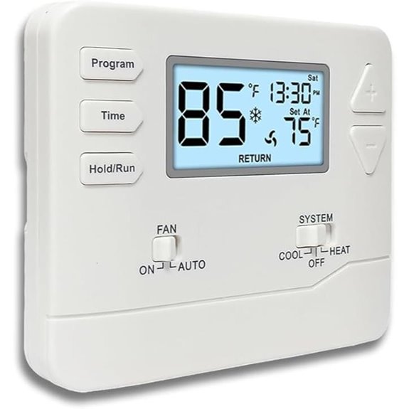 Programmable Digital Thermostat for Home HVAC Systems