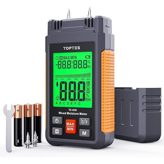 TopTes Digital Moisture Meter with LCD Display