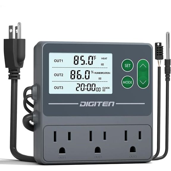 DIGITEN Temp & Humidity Controller with Timer