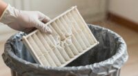 dispose filter carefully dust free tossing
