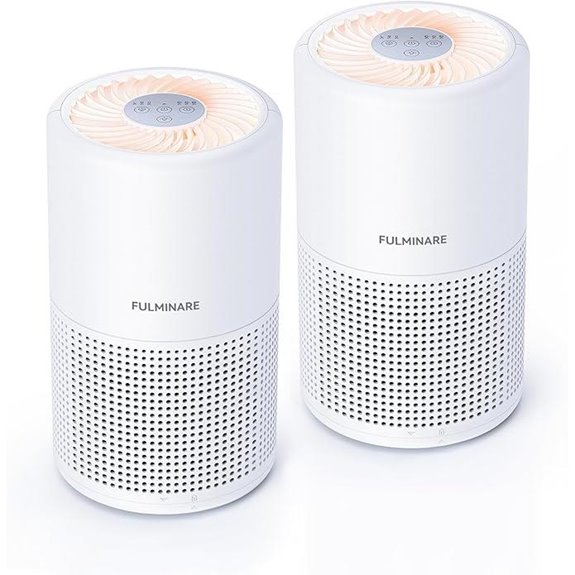 Fulminare HEPA Air Purifiers for Bedroom (2 Pack)