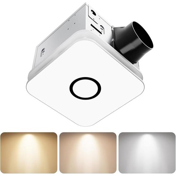 2-in-1 Bathroom Exhaust Fan with Light