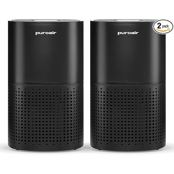 PuroAir 240 HEPA Air Purifiers for Large Rooms (2 Pack)