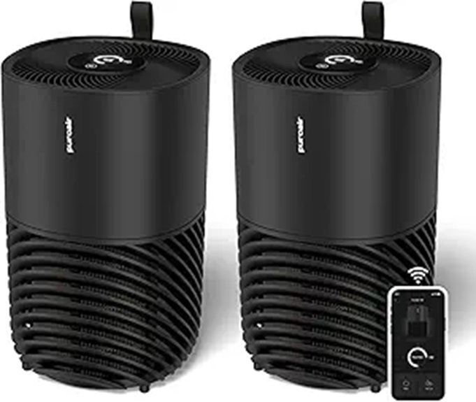 PuroAir HEPA Air Purifiers for Home (2 Pack)