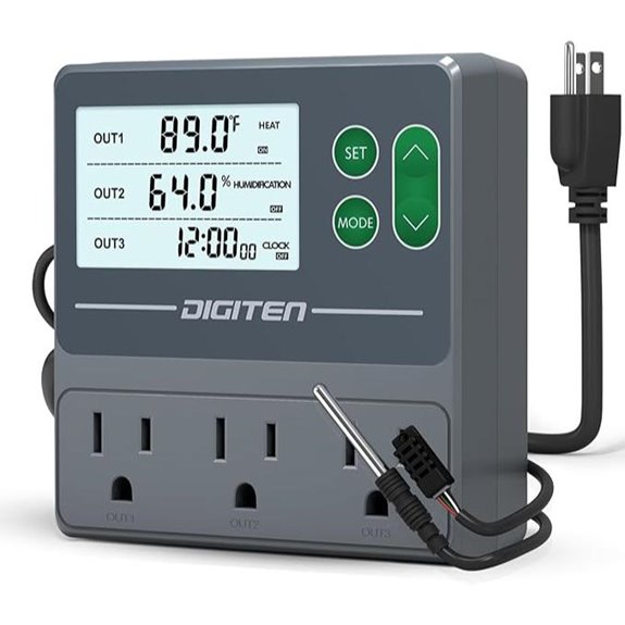 Dual Probe Temp & Humidity Controller with Independent Sensors