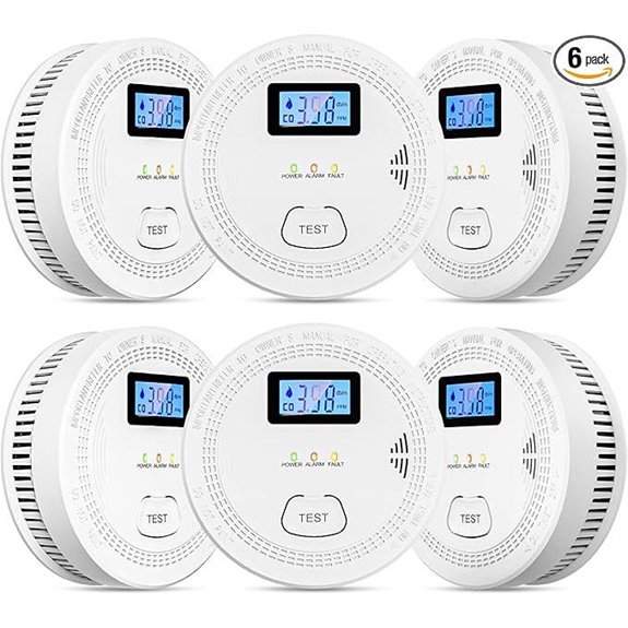 6-Pack 2-in-1 Smoke & Carbon Monoxide Detectors
