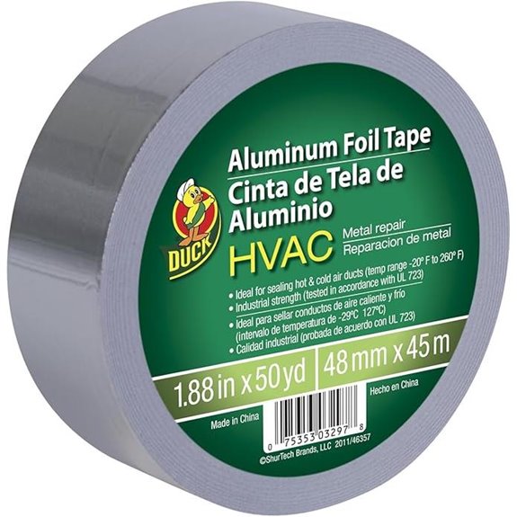 Duck Brand HVAC Aluminum Foil Tape (1.88 x 50 Yards)
