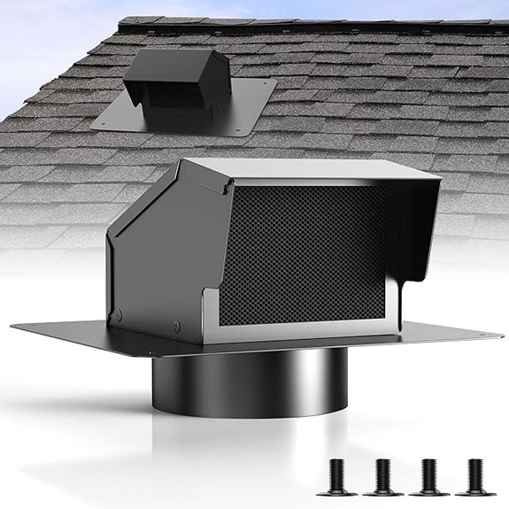 Heavy Duty Roof Vent Cap with Damper