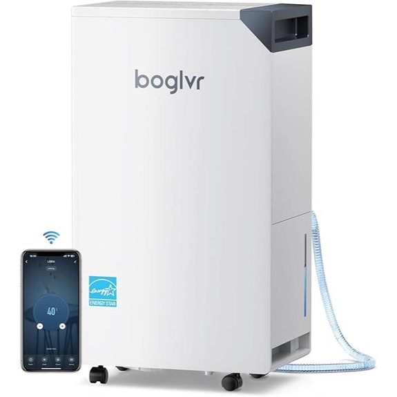 Energy Star 2025 Dehumidifier with Wi-Fi and Humidistat